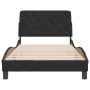 Estructura de cama con cabecero de terciopelo negro 100x200 cm de vidaXL, Camas y somieres - Ref: Foro24-3207907, Precio: 128...