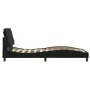 Estructura de cama con cabecero de terciopelo negro 100x200 cm de vidaXL, Camas y somieres - Ref: Foro24-3207907, Precio: 128...