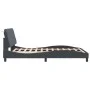 Dark gray velvet bed frame with headboard 140x190 cm by vidaXL, Beds and slatted bases - Ref: Foro24-3207918, Price: 191,20 €...
