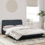 Dark gray velvet bed frame with headboard 140x200 cm by vidaXL, Beds and slatted bases - Ref: Foro24-3207924, Price: 194,36 €...