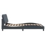 Dark gray velvet bed frame with headboard 140x200 cm by vidaXL, Beds and slatted bases - Ref: Foro24-3207924, Price: 194,36 €...