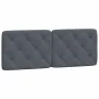 Dark gray velvet bed frame with headboard 140x200 cm by vidaXL, Beds and slatted bases - Ref: Foro24-3207924, Price: 194,66 €...