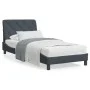Dark gray velvet bed frame with LED lights 90x200 cm by vidaXL, Beds and slatted bases - Ref: Foro24-3213832, Price: 159,55 €...