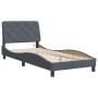 Dark gray velvet bed frame with LED lights 90x200 cm by vidaXL, Beds and slatted bases - Ref: Foro24-3213832, Price: 164,49 €...