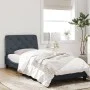 Dark gray velvet bed frame with LED lights 90x200 cm by vidaXL, Beds and slatted bases - Ref: Foro24-3213832, Price: 159,55 €...