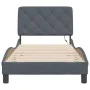 Dark gray velvet bed frame with LED lights 90x200 cm by vidaXL, Beds and slatted bases - Ref: Foro24-3213832, Price: 159,55 €...