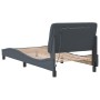 Dark gray velvet bed frame with LED lights 90x200 cm by vidaXL, Beds and slatted bases - Ref: Foro24-3213832, Price: 164,49 €...