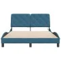 Bettgestell aus blauem Samt mit LED-Leuchten, 140 x 190 cm von vidaXL, Betten und Lattenroste - Ref: Foro24-3213853, Preis: 2...