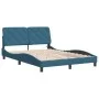 Blue velvet bed frame with LED lights 120x200 cm by vidaXL, Beds and slatted bases - Ref: Foro24-3213847, Price: 234,35 €, Di...