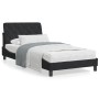 Black velvet bed frame with LED lights 100x200 cm by vidaXL, Beds and slatted bases - Ref: Foro24-3213839, Price: 134,94 €, D...