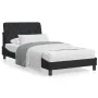 Black velvet bed frame with LED lights 100x200 cm by vidaXL, Beds and slatted bases - Ref: Foro24-3213839, Price: 136,35 €, D...