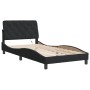 Black velvet bed frame with LED lights 100x200 cm by vidaXL, Beds and slatted bases - Ref: Foro24-3213839, Price: 134,94 €, D...