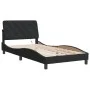 Black velvet bed frame with LED lights 100x200 cm by vidaXL, Beds and slatted bases - Ref: Foro24-3213839, Price: 136,35 €, D...