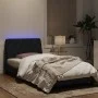 Black velvet bed frame with LED lights 100x200 cm by vidaXL, Beds and slatted bases - Ref: Foro24-3213839, Price: 136,35 €, D...
