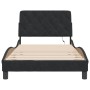 Black velvet bed frame with LED lights 100x200 cm by vidaXL, Beds and slatted bases - Ref: Foro24-3213839, Price: 134,94 €, D...