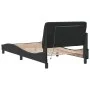 Black velvet bed frame with LED lights 100x200 cm by vidaXL, Beds and slatted bases - Ref: Foro24-3213839, Price: 136,35 €, D...