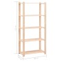 Regal 5 Ebenen 10 Einheiten massives Kiefernholz 250 kg von vidaXL, Industrieregale - Ref: Foro24-3051116, Preis: 663,91 €, R...