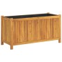 Planter with solid acacia wood lining 99.5x38x50 cm by vidaXL, Pots and planters - Ref: Foro24-366441, Price: 118,83 €, Disco...
