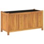 Planter with solid acacia wood lining 99.5x38x50 cm by vidaXL, Pots and planters - Ref: Foro24-366441, Price: 118,83 €, Disco...
