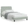 Cama con colchón terciopelo gris claro 100x200 cm de vidaXL, Camas y somieres - Ref: Foro24-3208640, Precio: 291,74 €, Descue...