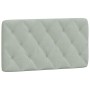 Bett mit hellgrauer Samtmatratze 100x200 cm von vidaXL, Betten und Lattenroste - Ref: Foro24-3208640, Preis: 289,53 €, Rabatt: %