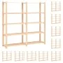 Estantería 5 niveles 10 unidades madera pino maciza 500 kg de vidaXL, Estanterías industriales - Ref: Foro24-3051112, Precio:...