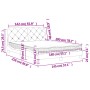Bett mit dunkelgrüner Samtmatratze 140x200 cm von vidaXL, Betten und Lattenroste - Ref: Foro24-3208661, Preis: 403,60 €, Raba...