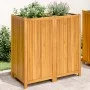 Planter with solid acacia wood lining 100x50x100 cm by vidaXL, Pots and planters - Ref: Foro24-366448, Price: 200,62 €, Disco...