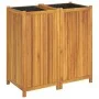 Planter with solid acacia wood lining 100x50x100 cm by vidaXL, Pots and planters - Ref: Foro24-366448, Price: 200,62 €, Disco...