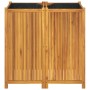 Pflanzgefäß mit Verkleidung aus massivem Akazienholz, 100 x 50 x 100 cm von vidaXL, Töpfe und Pflanzgefäße - Ref: Foro24-3664...