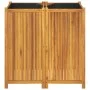 Planter with solid acacia wood lining 100x50x100 cm by vidaXL, Pots and planters - Ref: Foro24-366448, Price: 200,62 €, Disco...