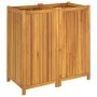 Planter with solid acacia wood lining 100x50x100 cm by vidaXL, Pots and planters - Ref: Foro24-366448, Price: 200,62 €, Disco...