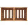 Planter with solid acacia wood lining 100x50x100 cm by vidaXL, Pots and planters - Ref: Foro24-366448, Price: 204,64 €, Disco...