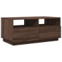 Coffee table with LED lights oak brown 90x49x40 cm by vidaXL, Coffee table - Ref: Foro24-839839, Price: 101,16 €, Discount: %