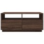 Coffee table with LED lights oak brown 90x49x40 cm by vidaXL, Coffee table - Ref: Foro24-839839, Price: 101,16 €, Discount: %