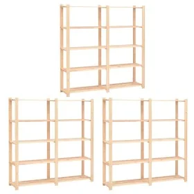 Regal 5 Ebenen 3 Einheiten massives Kiefernholz 500 kg von vidaXL, Industrieregale - Ref: Foro24-3051110, Preis: 330,80 €, Ra...