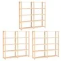 Regal 5 Ebenen 3 Einheiten massives Kiefernholz 500 kg von vidaXL, Industrieregale - Ref: Foro24-3051110, Preis: 330,09 €, Ra...