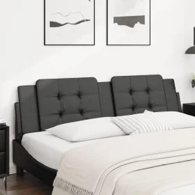Gepolstertes Bettkopfteil aus schwarzem Kunstleder, 180 cm von vidaXL, Kopf- und Fußteile - Ref: Foro24-374873, Preis: 45,19 ...