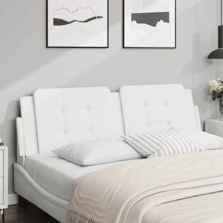 Weißes gepolstertes Bettkopfteil aus Kunstleder, 160 cm von vidaXL, Kopf- und Fußteile - Ref: Foro24-374867, Preis: 49,53 €, ...