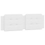 White synthetic leather padded bed headboard 160 cm by vidaXL, Headboards and footboards - Ref: Foro24-374867, Price: 49,53 €...