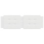 White synthetic leather padded bed headboard 160 cm by vidaXL, Headboards and footboards - Ref: Foro24-374867, Price: 49,53 €...