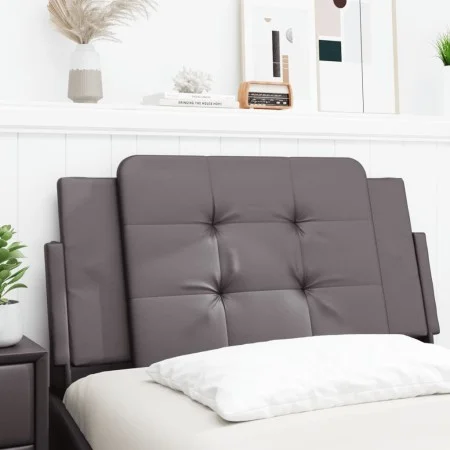 Gepolstertes Bettkopfteil aus grauem Kunstleder, 100 cm von vidaXL, Kopf- und Fußteile - Ref: Foro24-374846, Preis: 28,60 €, ...