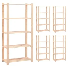 Shelving 5 levels 5 units solid pine wood 250 kg by vidaXL, Industrial shelving - Ref: Foro24-3051115, Price: 448,08 €, Disco...