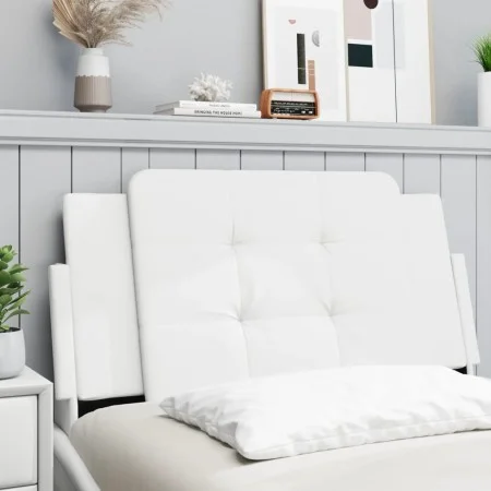 White synthetic leather padded bed headboard 100 cm by vidaXL, Headboards and footboards - Ref: Foro24-374844, Price: 21,32 €...