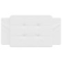 White synthetic leather padded bed headboard 100 cm by vidaXL, Headboards and footboards - Ref: Foro24-374844, Price: 25,94 €...