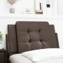 Cabecero de cama acolchado cuero sintético marrón 90 cm de vidaXL, Cabeceros y pies de cama - Ref: Foro24-374838, Precio: 30,...
