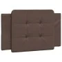 Cabecero de cama acolchado cuero sintético marrón 90 cm de vidaXL, Cabeceros y pies de cama - Ref: Foro24-374838, Precio: 30,...