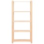 Estantería 5 niveles 5 unidades madera pino maciza 250 kg de vidaXL, Estanterías industriales - Ref: Foro24-3051115, Precio: ...