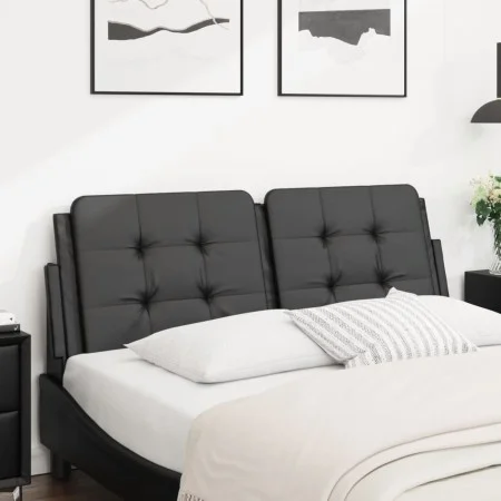 Gepolstertes Bettkopfteil aus schwarzem Kunstleder, 120 cm von vidaXL, Kopf- und Fußteile - Ref: Foro24-374850, Preis: 40,70 ...