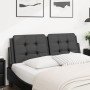 Cabecero de cama acolchado cuero sintético negro 120 cm de vidaXL, Cabeceros y pies de cama - Ref: Foro24-374850, Precio: 38,...